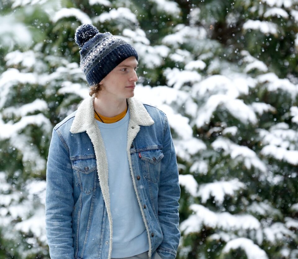 veste en jean en hiver